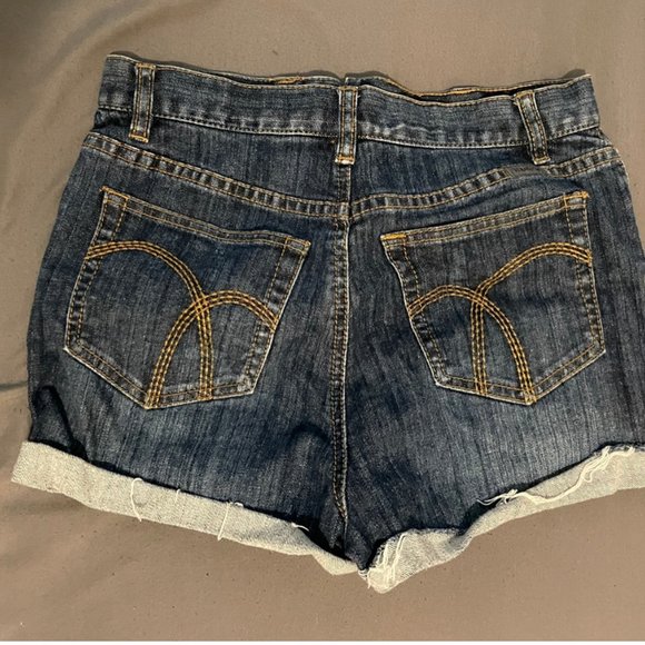 High Waisted Jean Shorts - Picture 3 of 4